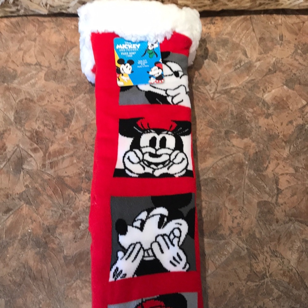 Disney Mickey and Minnie Mouse warm fuzzy socks